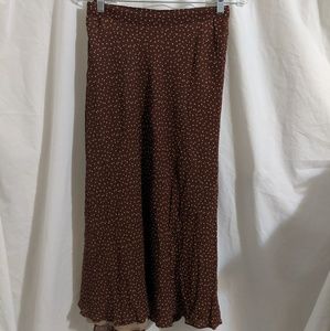 This a calf length skirt.